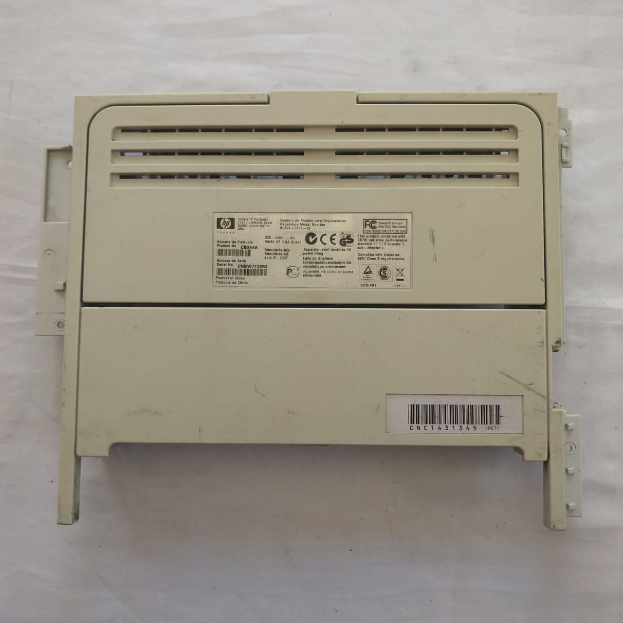 HP LaserJet P2015 Rear Cover Assembly RM1-4277